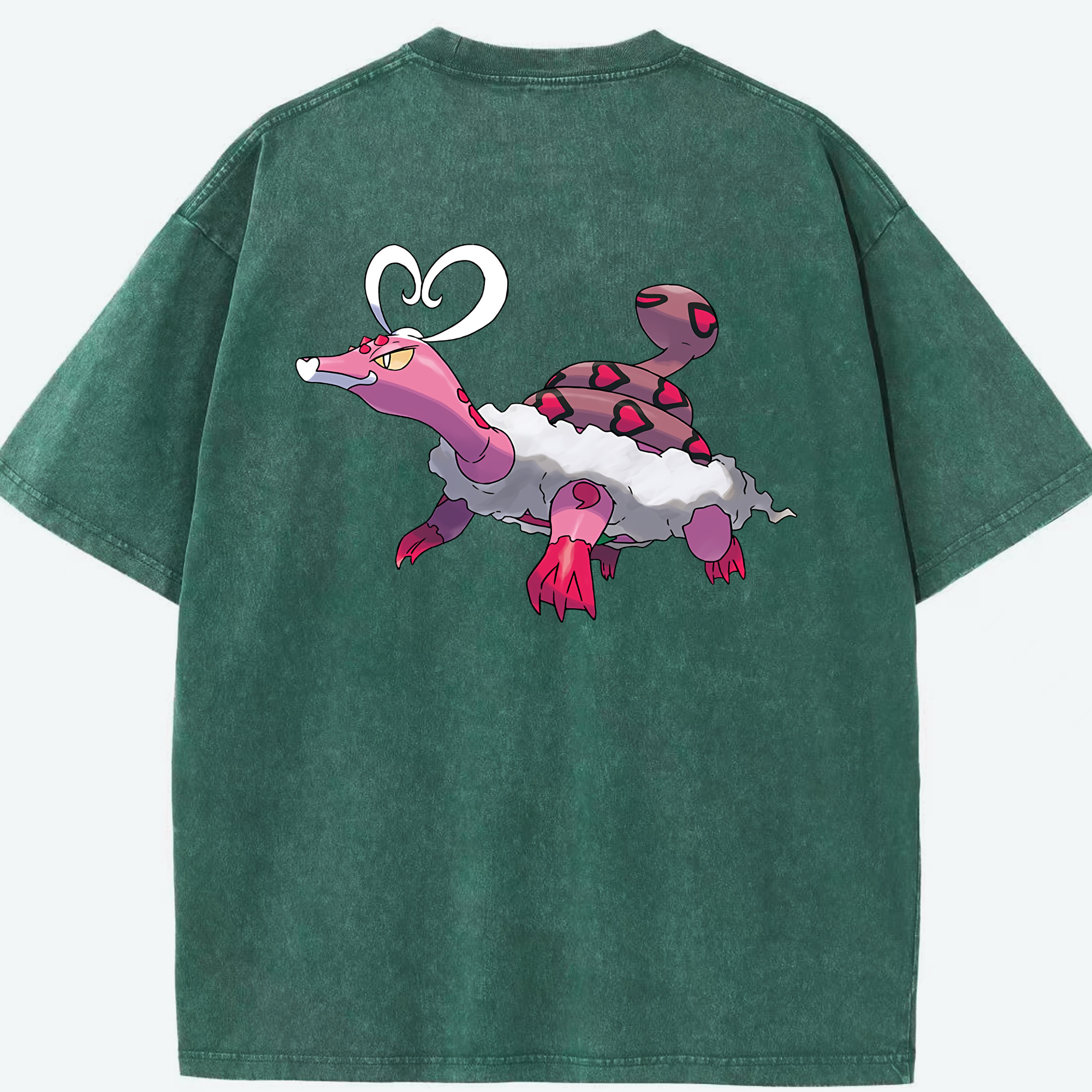 （画像用） ポケットモンスター Pokémon 綿100% ヴィンテージ風 半袖Tシャツ（背面プリント）